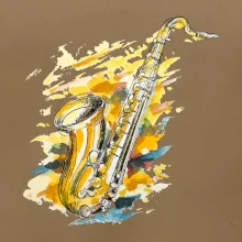 Saxofon malovaný