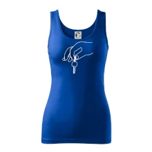 Klíče a ruka jedním tahem