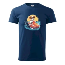 Jack russell teriér na vodním skútru