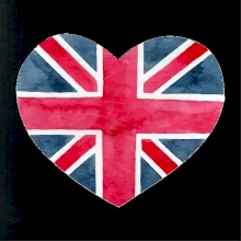 Britské srdce malované Britské srdce malované