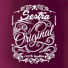 Vintage nejlepší sestra 100% kvalita