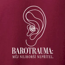 Barotrauma můj nejhorší nepřítel ucho s uzlem v lince