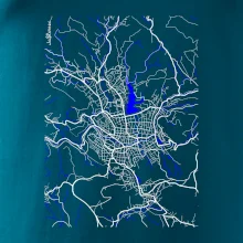 Jablonec nad Nisou - Mapa s vodními toky