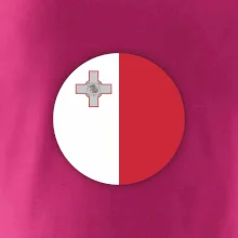 Vlajka Malta kulatá velká