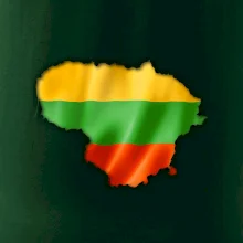 Litva vlajka mapa