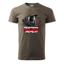 Paintballová maska respawn reload repeat