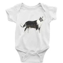 Border kolie kreslená