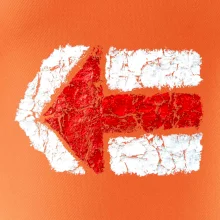 Párová turistická značka  červená