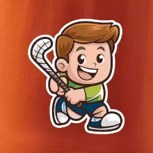 Ikona pozemní hokej kluk