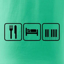 Eat sleep piano v řadě