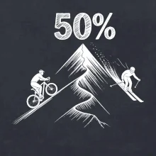 Narozeniny cyklista a lyžař 50