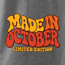 Made in october limited edition retro vlnité písmo