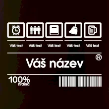 Čárový kód - Vlastní text