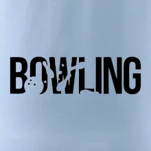 Bowling nápis kuželky