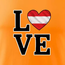 Love Rakouská vlajka