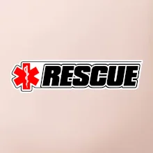 Záchranář rescue kříž červený