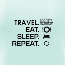 Eat sleep travel - Van