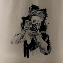 Fotograf kreslený tužkou