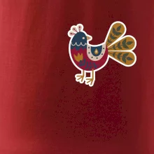 Folklor na prsu slepice