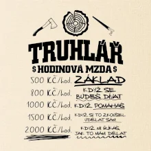 Hodinová mzda truhlář