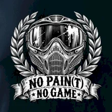 Motiv no paint no game s maskou