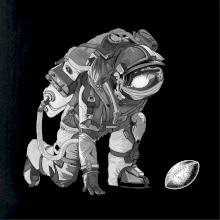 Americký fotbal astronaut