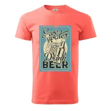 Save water drink beer poster