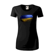 Ukrajina vlajka kreslená štětkou