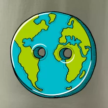 Planeta země knoflík (Pecka design)