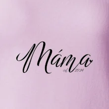 Máma od roku -  psací písmo