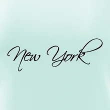 New York nápis psacím