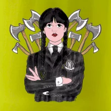 Sekery - holka v černém (Pecka design)