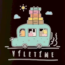 Výletíme obytňák kreslený