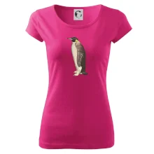 Tučňák kreslený vodovými barvami