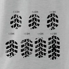 Pneumatiky - obtisk v závislosti na tlaku