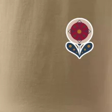 Folklor na prsu květina kulatá