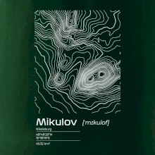 Mikulov - vrstevnice v obdélníku
