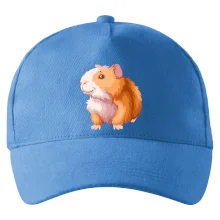 Morče - kreslené, bílo oranžové