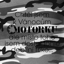 Chtěl jsem dostat motorku - Vánoce