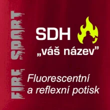 Hasiči - Váš název - FLUO + Reflexní potisk