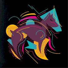 Pes abstrakce hubený