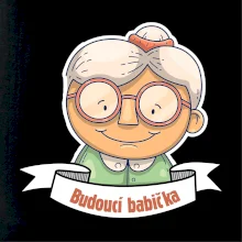 Budoucí babička kreslená