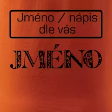 Folklor - jméno - nápis