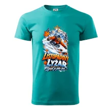 Listopadový lyžař král zasněžených svahů
