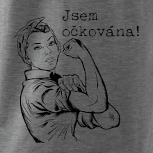 Jsem očkována - černě