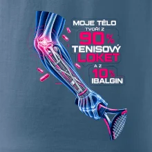 Moje tělo tvoří z 90 % tenisový loket
