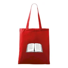 Kniha černobílá otevřená s textem