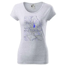 Jablonec nad Nisou - Mapa s vodními toky