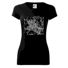 Mapy měst černobílé Ostrava Poruba