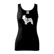 Bulldog  nápis v těle